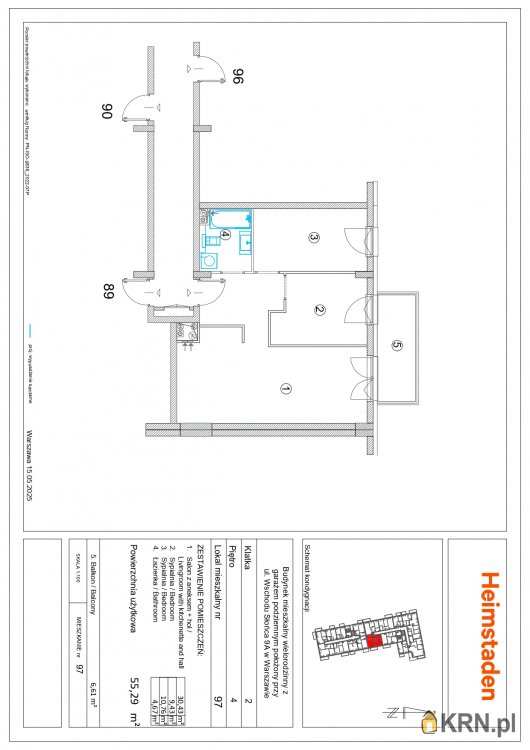 Mieszkanie  na sprzedaż, 3 pokojowe, Warszawa, ul. 