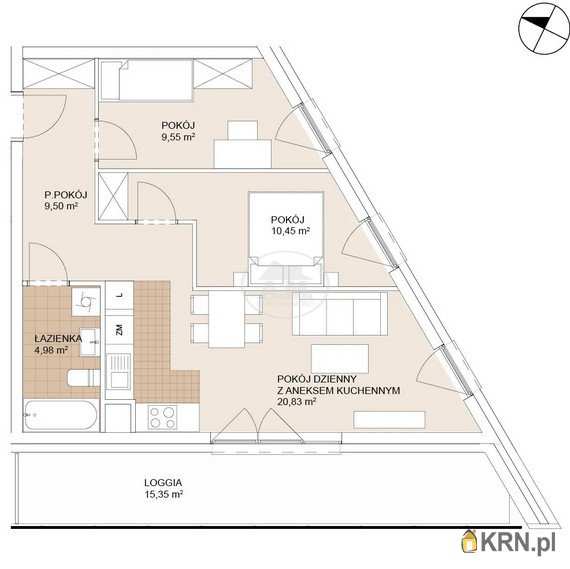Mieszkanie  na sprzedaż, Wrocław, Stare Miasto, ul. Gnieźnieńska, 3 pokojowe