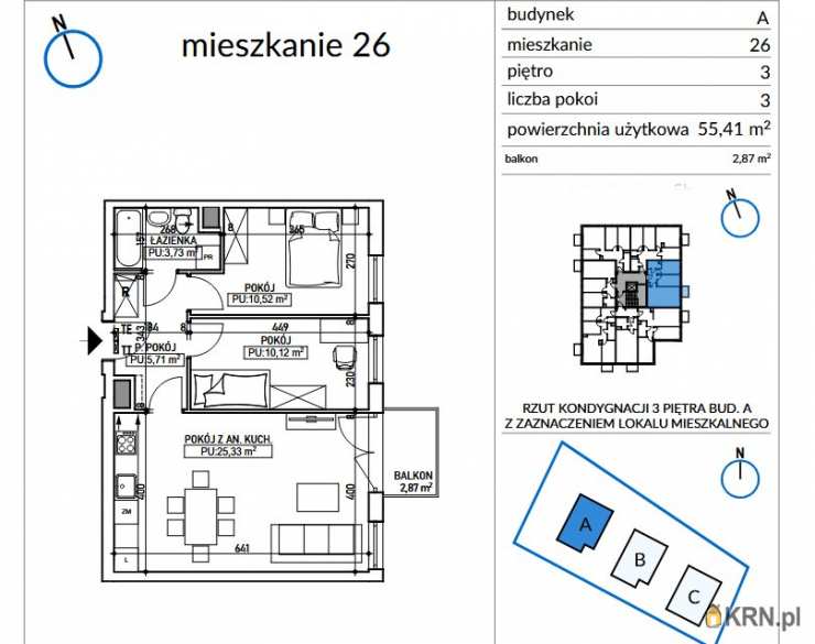 3 pokojowe, Wrocław, Fabryczna, ul. , Mieszkanie  na sprzedaż