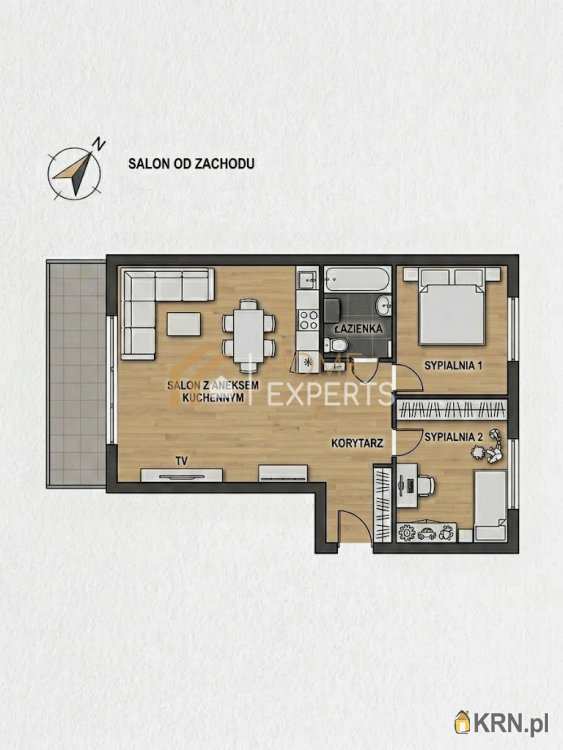 3 pokojowe, Mieszkanie  na sprzedaż, Brodnica, ul. Kolejowa