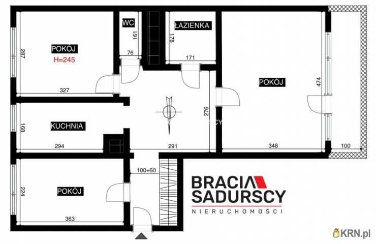 Mieszkanie  na sprzedaż, 3 pokojowe, Kraków, Podgórze Duchackie/Kurdwanów, ul. Podedworze