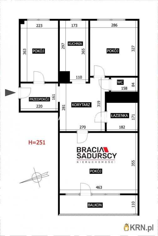 Kraków, Podgórze Duchackie, ul. Podedworze, Mieszkanie  na sprzedaż, 3 pokojowe