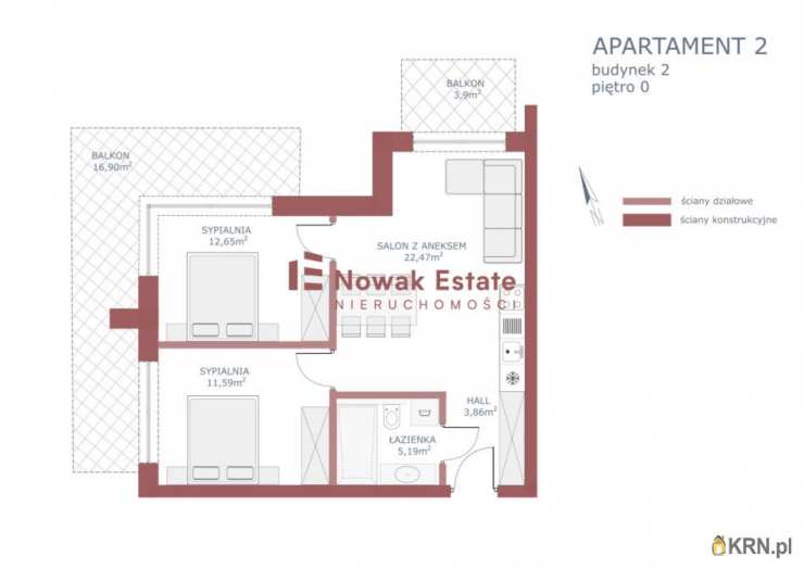 Bańska Niżna, ul. Papieska, 3 pokojowe, Mieszkanie  na sprzedaż