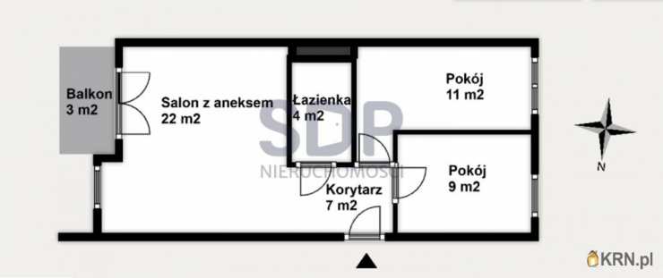 Mieszkanie  na sprzedaż, 3 pokojowe, Wrocław, Krzyki/Klecina, ul. Przyjaźni