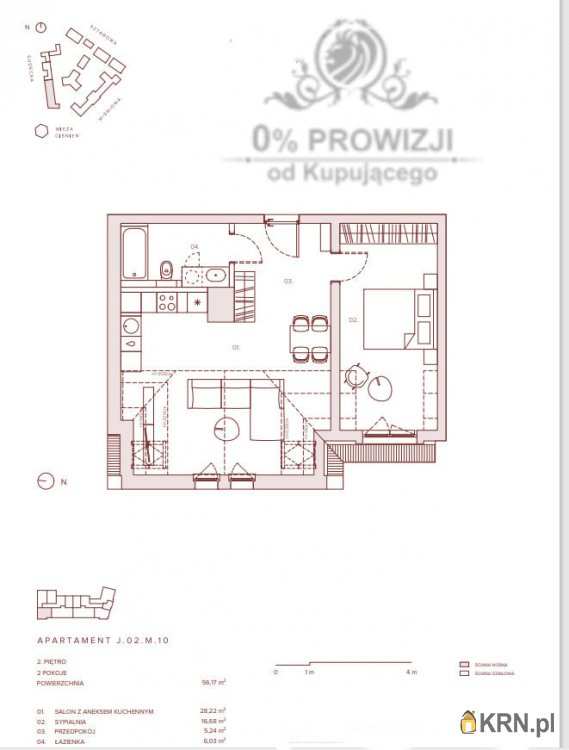 2 pokojowe, Wrocław, Krzyki, ul. , Mieszkanie  na sprzedaż