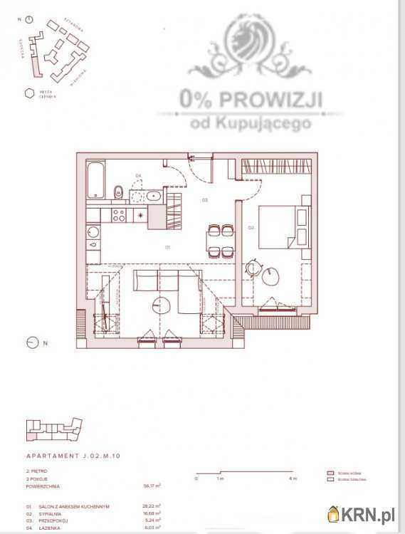 2 pokojowe, Wrocław, Krzyki, ul. , Mieszkanie  na sprzedaż
