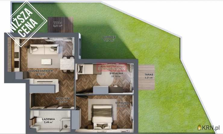 Mieszkanie  na sprzedaż, 3 pokojowe, Kraków, Podgórze Duchackie, ul. 