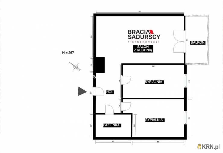 Mieszkanie  na sprzedaż, Kraków, Podgórze Duchackie/Wola Duchacka, ul. W. Sławka, 3 pokojowe