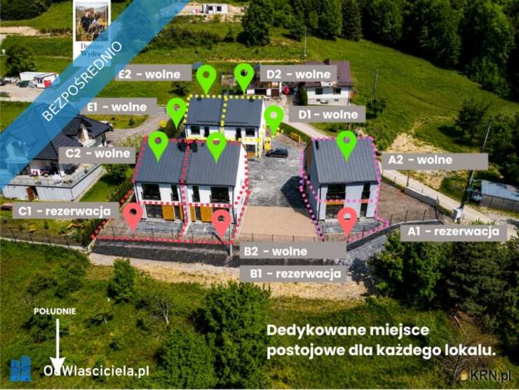 3 pokojowe, Mieszkanie  na sprzedaż, Limanowa, ul. Zadziele