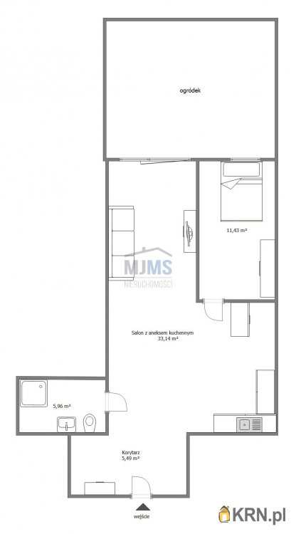 Rumia, ul. Owsiana, Mieszkanie  na sprzedaż, 2 pokojowe