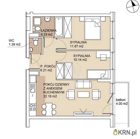 Mieszkanie  na sprzedaż, 3 pokojowe, Wrocław, Psie Pole/Zakrzów, ul. Odolanowska