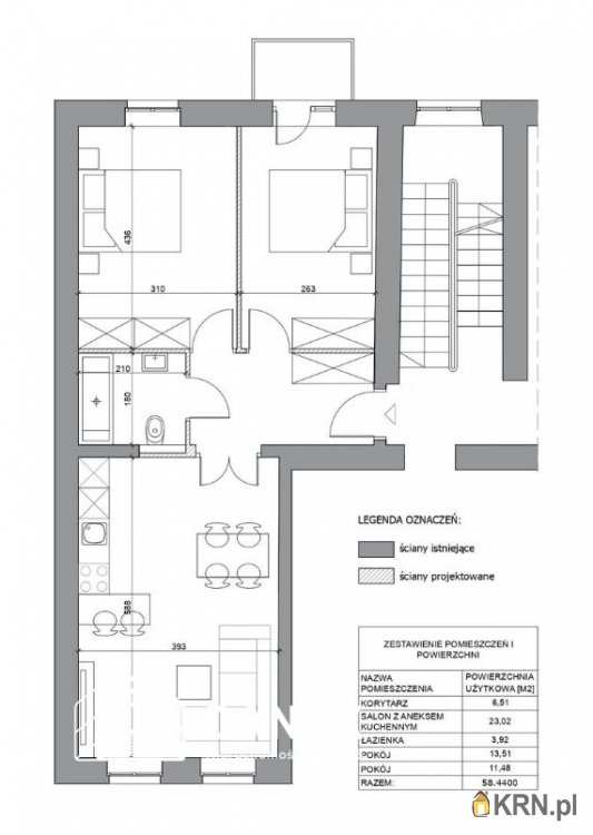 2 pokojowe, Mieszkanie  na sprzedaż, Kraków, Podgórze/Stare Podgórze, ul. Kalwaryjska