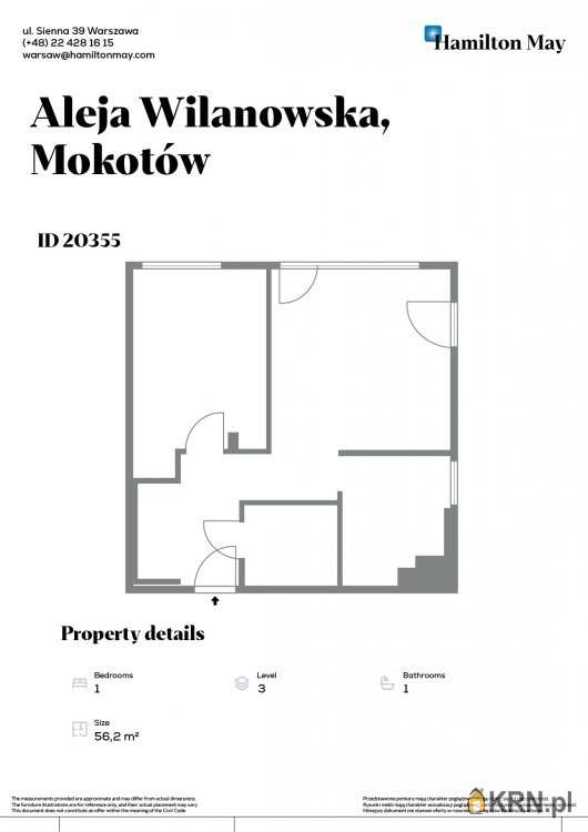 , Mieszkanie  na sprzedaż, Warszawa, ul. 