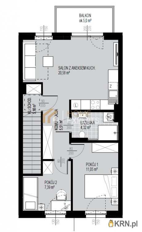 Mieszkanie  na sprzedaż, 3 pokojowe, Borkowo, ul. Poziomkowa