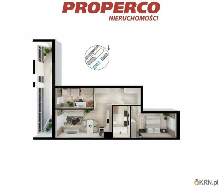 Mieszkanie  na sprzedaż, 3 pokojowe, Kielce, ul. Solidarności