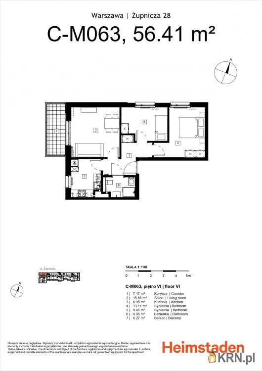 Mieszkanie  na sprzedaż, 3 pokojowe, Warszawa, ul. 