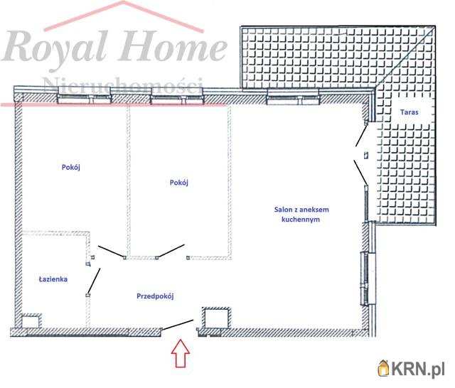 3 pokojowe, Mieszkanie  na sprzedaż, Wrocław, Krzyki/Jagodno, ul. 