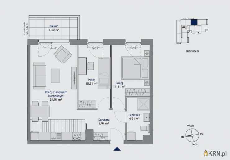 Gdańsk, Piecki-Migowo, ul. , Mieszkanie  na sprzedaż, 2 pokojowe