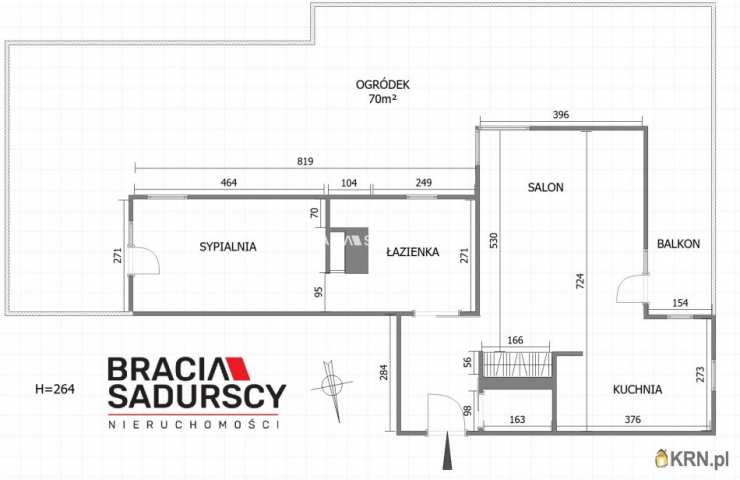 Kraków, Dębniki/Ruczaj, ul. prof. M. Bobrzyńskiego, Mieszkanie  do wynajęcia, 2 pokojowe