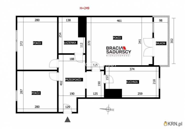 3 pokojowe, Mieszkanie  na sprzedaż, Kraków, Dębniki/Ruczaj, ul. Czerwone Maki