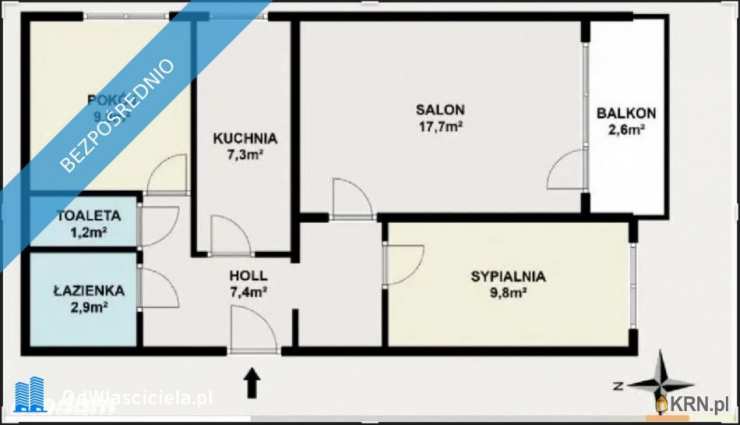 Warszawa, Bielany, ul. Nerudy, 3 pokojowe, Mieszkanie  na sprzedaż