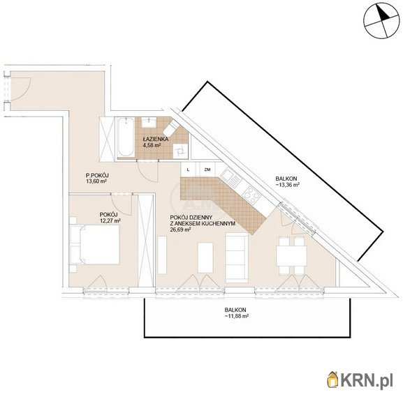 Mieszkanie  na sprzedaż, Wrocław, Stare Miasto, ul. Gnieźnieńska, 2 pokojowe