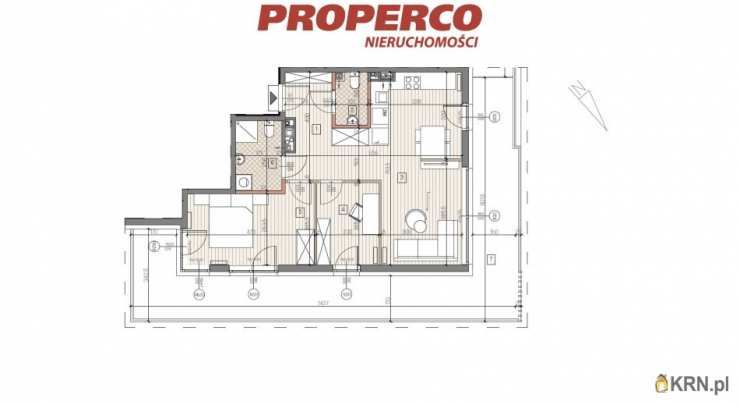 3 pokojowe, Jędrzejów, ul. , Mieszkanie  na sprzedaż