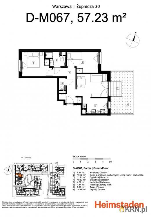 Mieszkanie  na sprzedaż, 3 pokojowe, Warszawa, ul. 