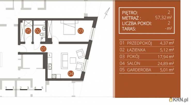 2 pokojowe, Mieszkanie  na sprzedaż, Wrocław, Śródmieście, ul. 