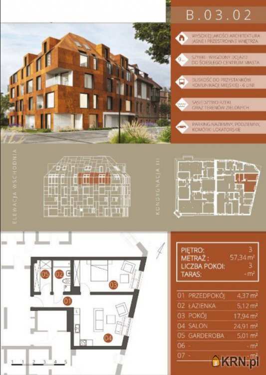 2 pokojowe, Wrocław, Śródmieście, ul. , Mieszkanie  na sprzedaż