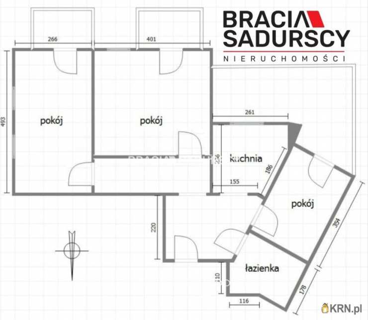 Kraków, Dębniki/Ruczaj, ul. Obozowa, Mieszkanie  na sprzedaż, 3 pokojowe