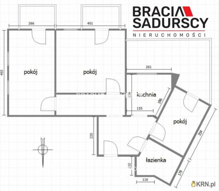 Mieszkanie  na sprzedaż, Kraków, Dębniki/Ruczaj, ul. Obozowa, 3 pokojowe