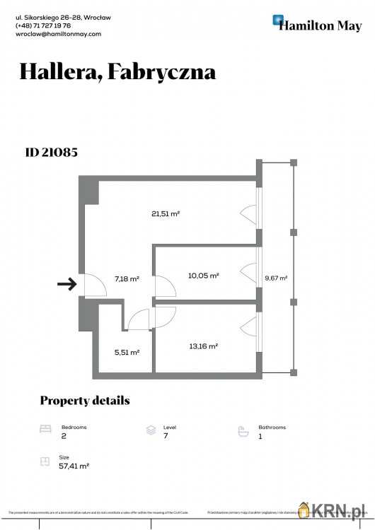 Mieszkanie  na sprzedaż, 4 pokojowe, Wrocław, Fabryczna/Grabiszyn, ul. gen. J. Hallera