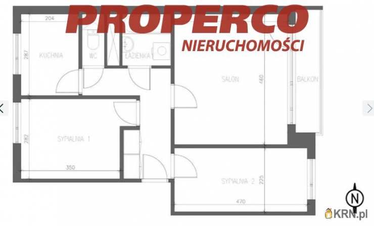 PROPERCO Sp. z o.o. Sp. k. , Mieszkanie  na sprzedaż, Kielce, Słoneczne Wzgórze, ul. A. Dobrowolskiej