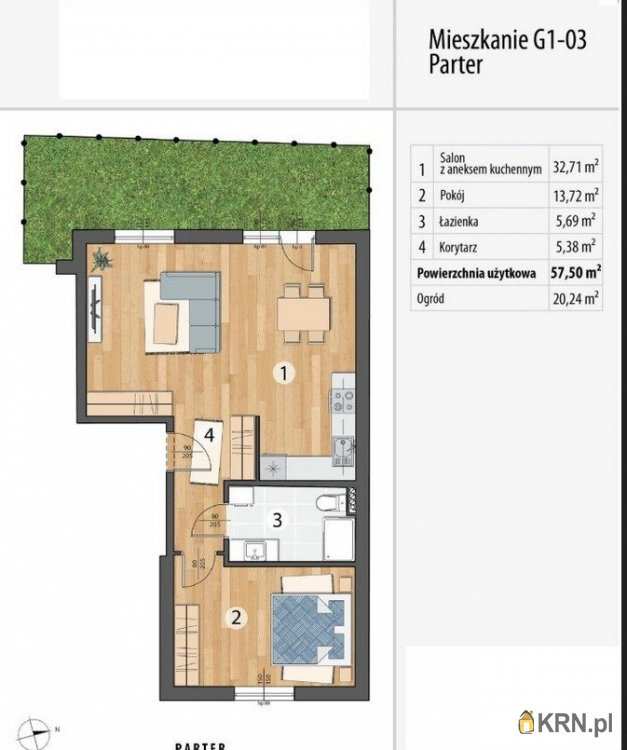Mieszkanie  na sprzedaż, Smolec, ul. , 2 pokojowe