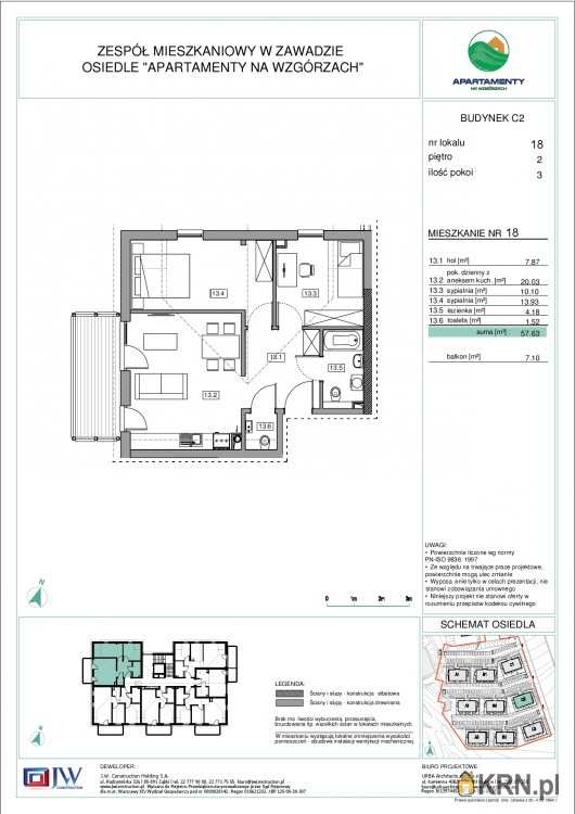 Mieszkanie  na sprzedaż, Zawada, ul. , 3 pokojowe