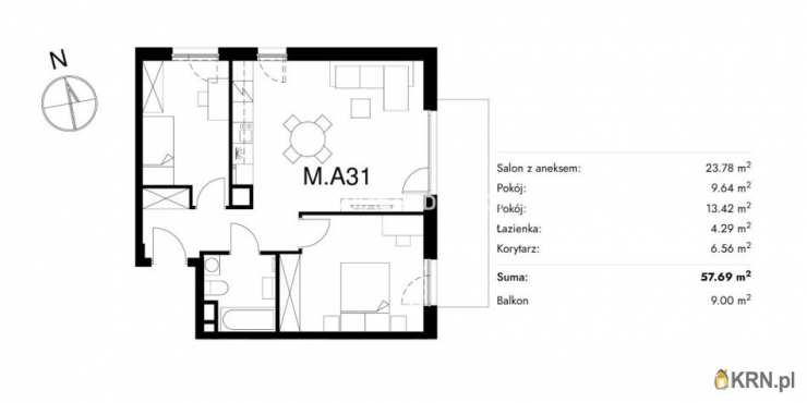 Kraków, Prądnik Biały, ul. Stelmachów, Mieszkanie  na sprzedaż, 3 pokojowe