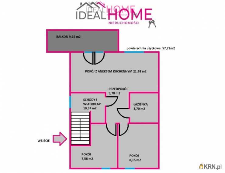 Mieszkanie  na sprzedaż, 3 pokojowe, Rzeszów, ul. 