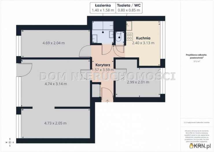 3 pokojowe, Mieszkanie  na sprzedaż, Olsztyn, Pojezierze, ul. Świtezianki