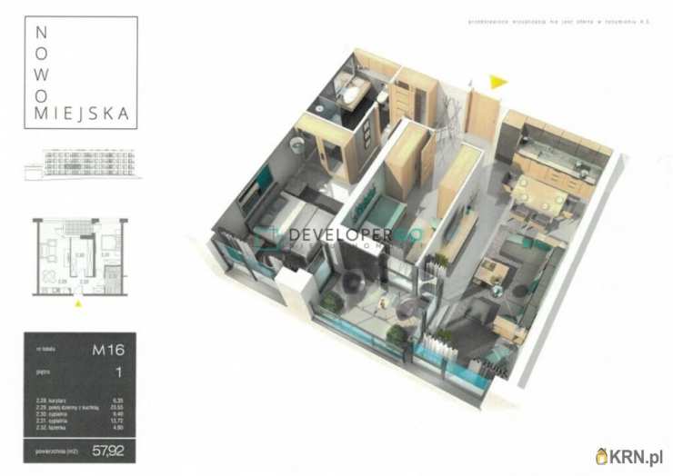 Mieszkanie  na sprzedaż, 3 pokojowe, Suwałki, ul. 