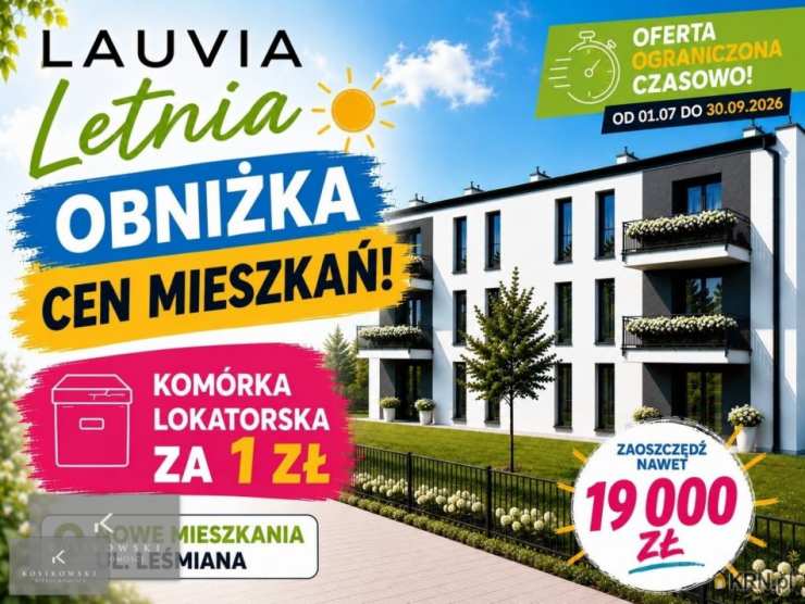 Mieszkanie  na sprzedaż, Namysłów, ul. B. Leśmiana, 3 pokojowe