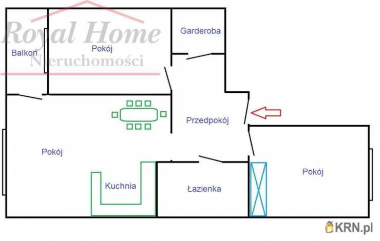 Mieszkanie  do wynajęcia, 3 pokojowe, Wrocław, Krzyki/Gaj, ul. Srebrnogórska