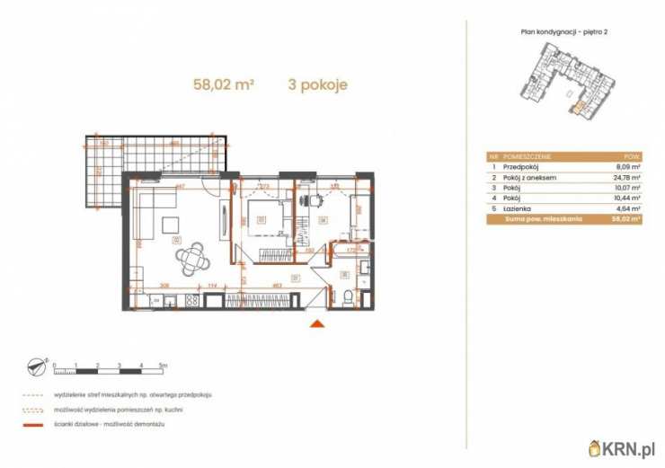 Katowice, ul. Ceglana, Mieszkanie  na sprzedaż, 3 pokojowe