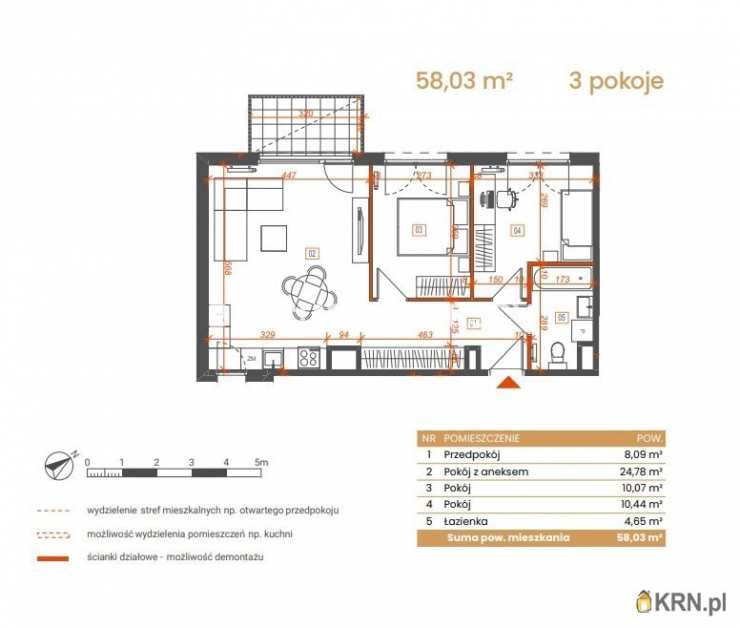 Katowice, ul. Ceglana, Mieszkanie  na sprzedaż, 3 pokojowe