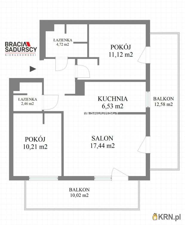 Kraków, Prądnik Biały/Żabiniec, ul. , Mieszkanie  na sprzedaż, 3 pokojowe