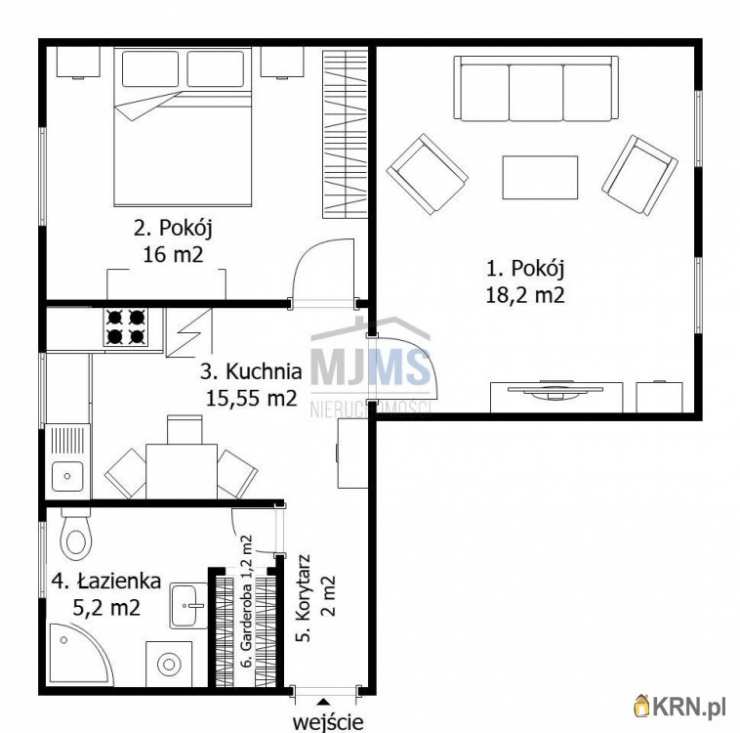 Mieszkanie  na sprzedaż, 2 pokojowe, Rumia, Zagórze, ul. Szkolna