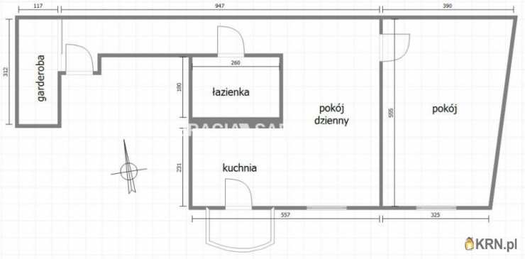 Kraków, Stare Miasto, ul. Krowoderska, Mieszkanie  na sprzedaż, 2 pokojowe