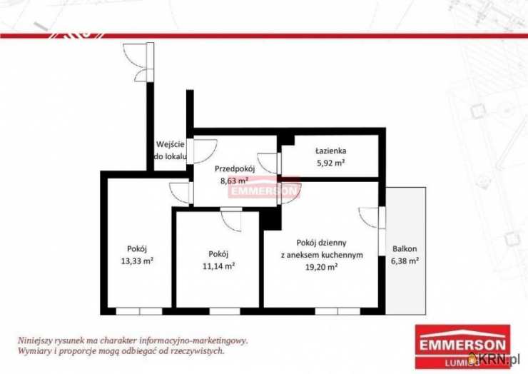 Kraków, Grzegórzki/Dąbie, ul. , 3 pokojowe, Mieszkanie  do wynajęcia