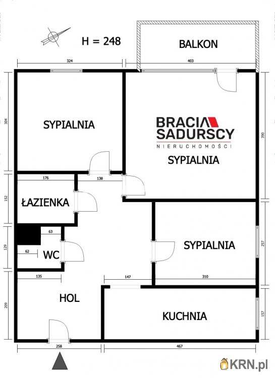 Kraków, Prądnik Czerwony, ul. Powstańców, Mieszkanie  na sprzedaż, 3 pokojowe