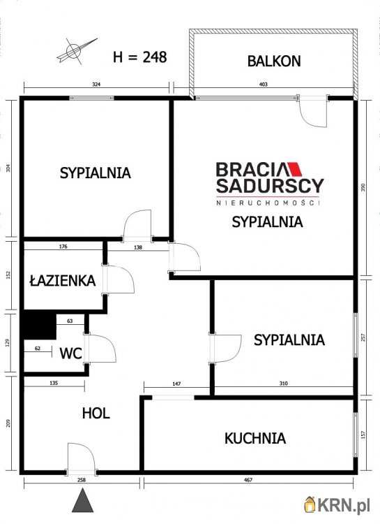 Kraków, Prądnik Czerwony, ul. Powstańców, 3 pokojowe, Mieszkanie  na sprzedaż